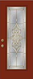 Feldco square decorative glass heritage entry door