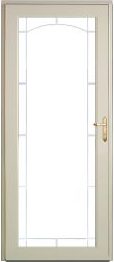 Feldco beige decorator storm door