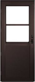 Feldco rustic bronze deluxe storm door