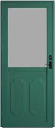 Feldco forest green duraguard storm door